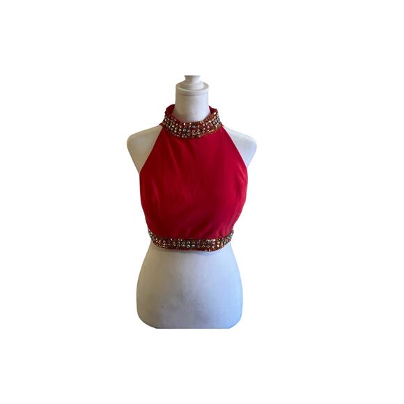 Joanna Chen New York embelished cropped top size 12 - Picture 3 of 8